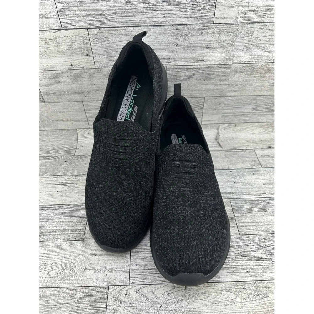 Skechers Women Ultra Flex First Take Black Slip On‎ Sneakers 13106TX Size 8.5